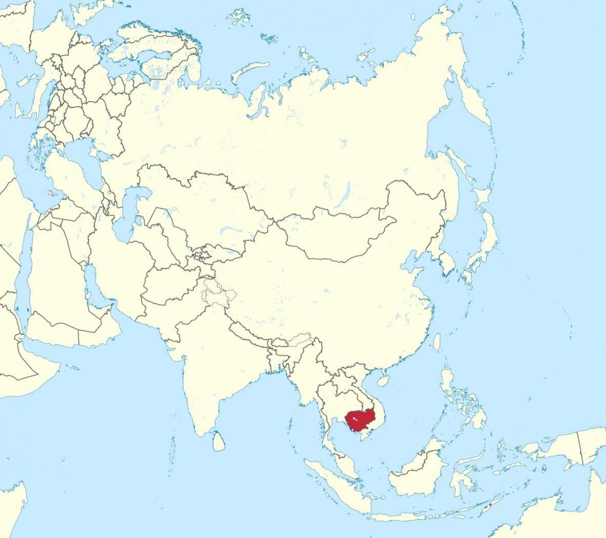نقشہ کے کمبوڈیا میں ایشیا