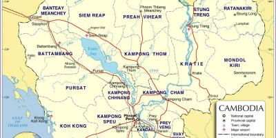 نقشہ کے کمبوڈیا روڈ