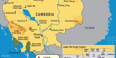 Angkor نقشہ کمبوڈیا
