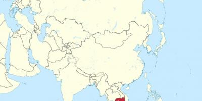نقشہ کے کمبوڈیا میں ایشیا